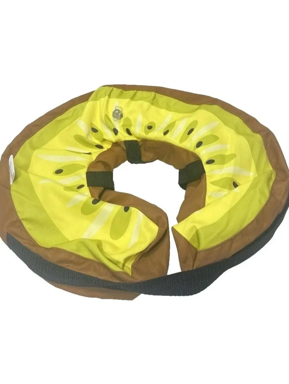 Inflatable Dog Cone Collar Alternative Post-Surgery Waterproof Kiwi Design